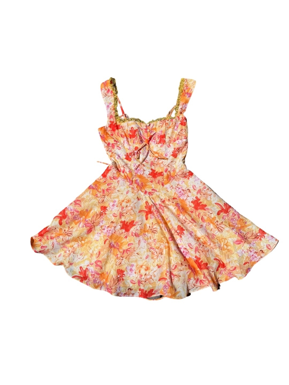 Saints & Secrets Pink Floral Slip Chemise with Delicate Straps